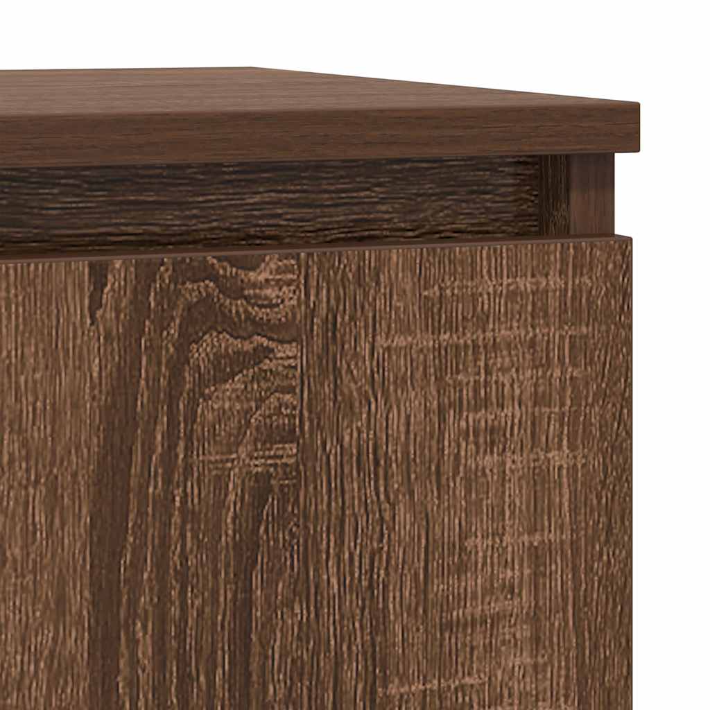 Credenza con Cassetto Rovere Fumo 71x35x84 cm in Truciolato - Vidaxl