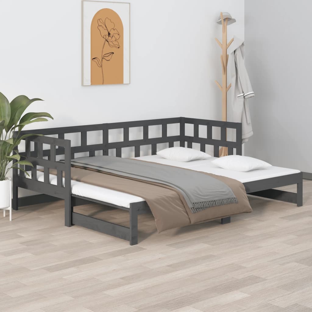 Cama Nido Gamer VENTE-UNIQUE Vouani (Gris - 90x200 cm)