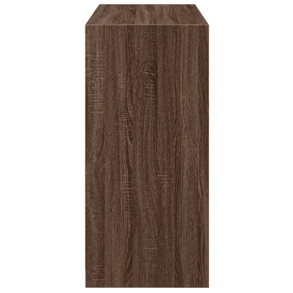 Armario de madera de ingeniería marrón roble