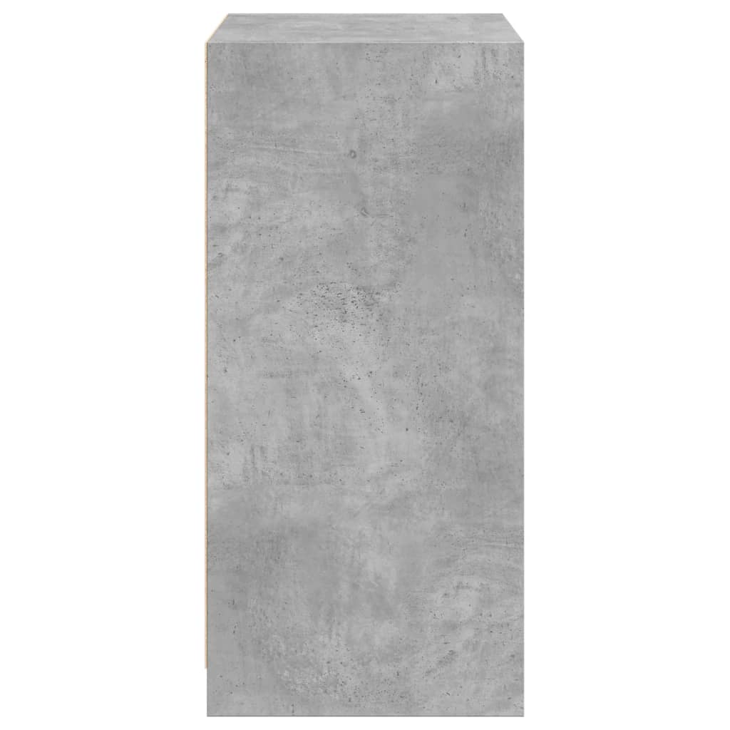 Armario de madera de ingeniería gris hormigón