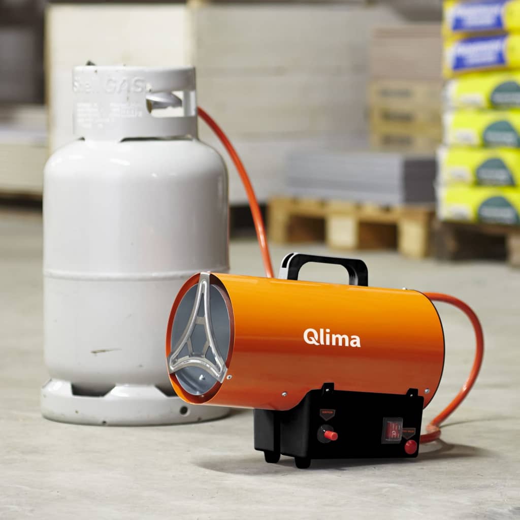 Chauffage à air forcé au gaz GFA 1015 19x38x30,5 cm Orange Qlima