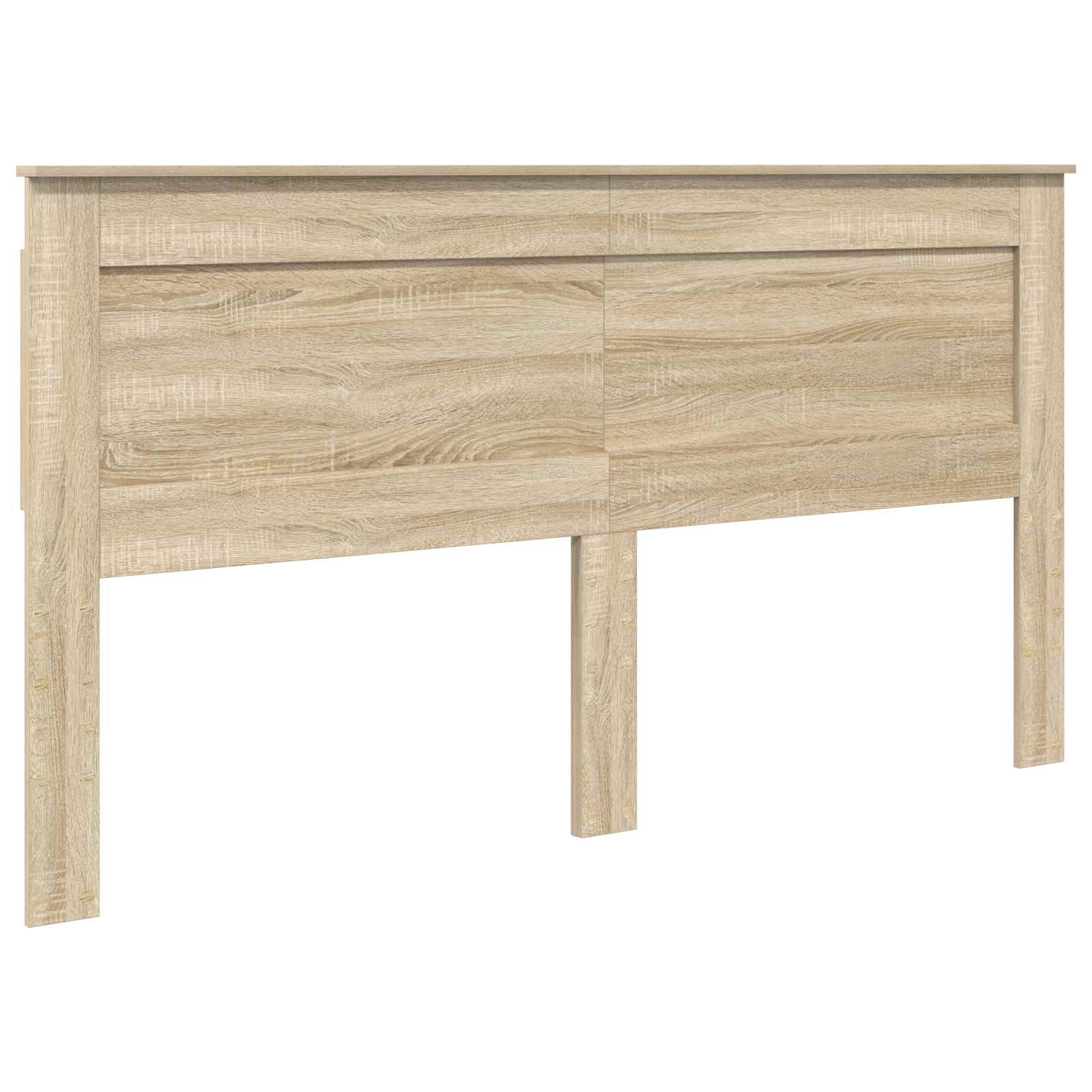 Bed Frame with Headboard Sonoma 200 x 200 cm Solid Pine Wood vidaXL