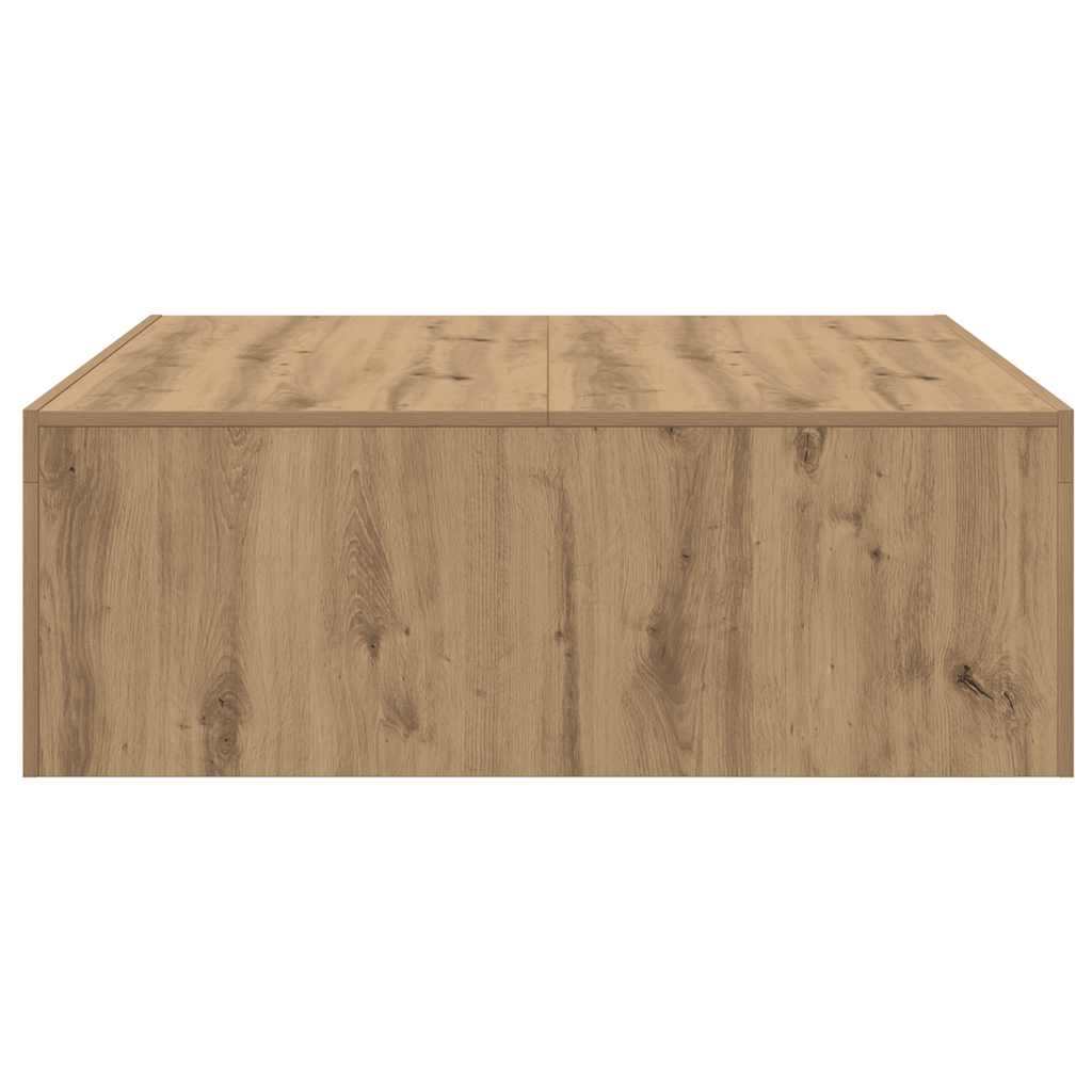 VidaXL Tavolino Da Salotto Quadrato 100x100x40 Cm - Rovere Fumo, Legno Multistrato E Metallo - 4