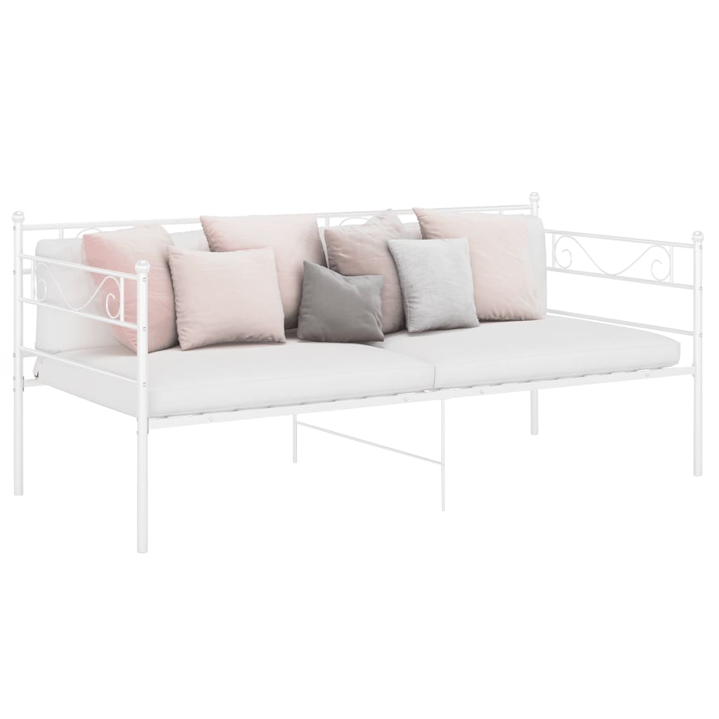 Cadre De Canapé-lit, Lit Adulte Pour 1 Personnes, Structure De Lit, Assemblage Facile, Blanc Métal 90x200 Cm OIB9858E -ATMOSPHERA || Songmics Soldes Boutique AAHKMJXYDAFdJAOAIMEbOAchtTzbsWMnceblMk5y4