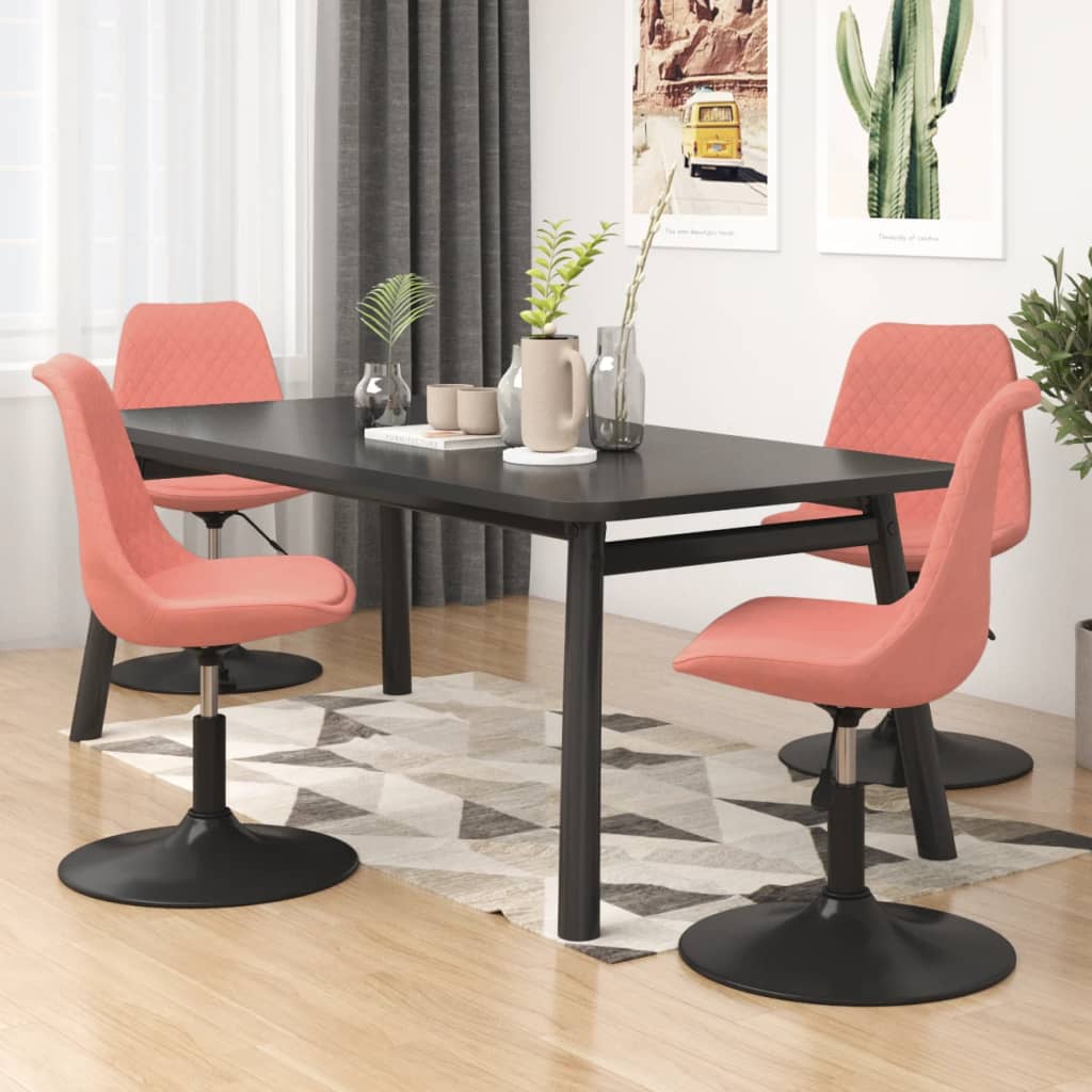 Silla de comedor tapizada con patas metálicas negras Toledo