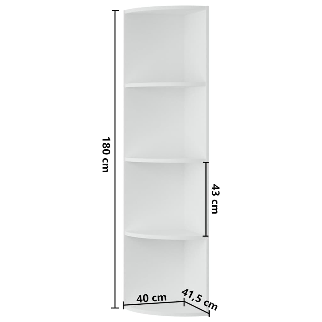 Étagère D'angle Sur Pied Étagère De Rangement - Armoire De Rangement Blanc 40x41,5x180 Cm Aggloméré BV398783 - BonneVie -VIDAXL || Songmics Soldes AAHKMJXYDAFdJAOAIMEbOAchtTzbsWMnceblMk5y4 uJLdaniB8WBQh4bGhjQ