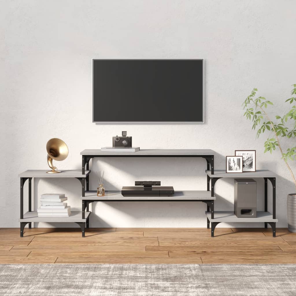 ZQQLVOO Mobile Porta TV Grigio,Mobiletti per soggiorno Mobile tv Legno  Mobiletto Multiuso Credenza Multimediale,per Soggiorno Camera da Letto  80x31x39 cm in Legno Massello di Pino : .it: Casa e cucina