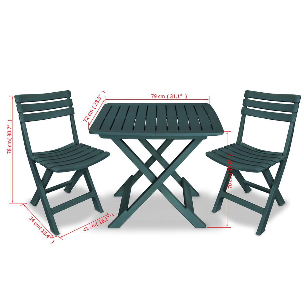 Lot 4 chaises pliantes et table carrée de réception 78cm