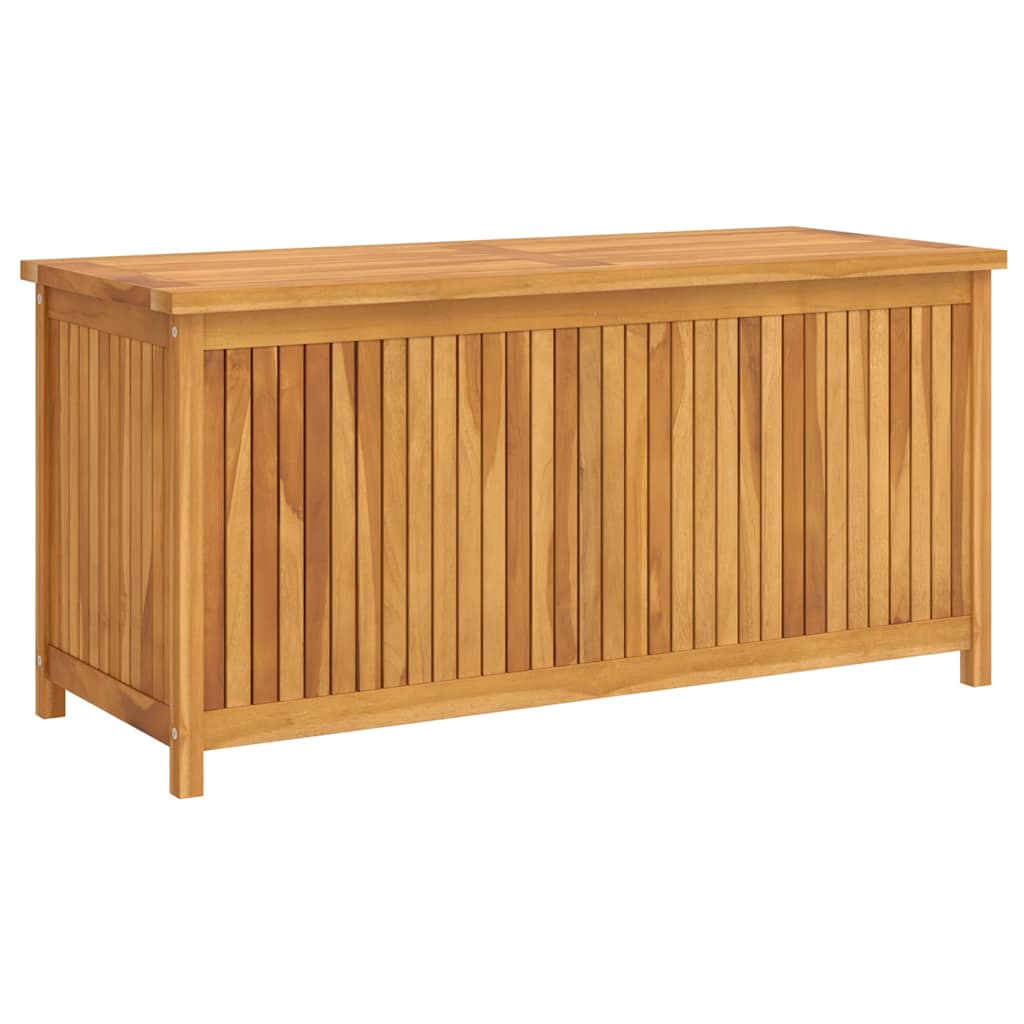 Caja de almacenaje de jardín 120x50x58 cm madera maciza de teca