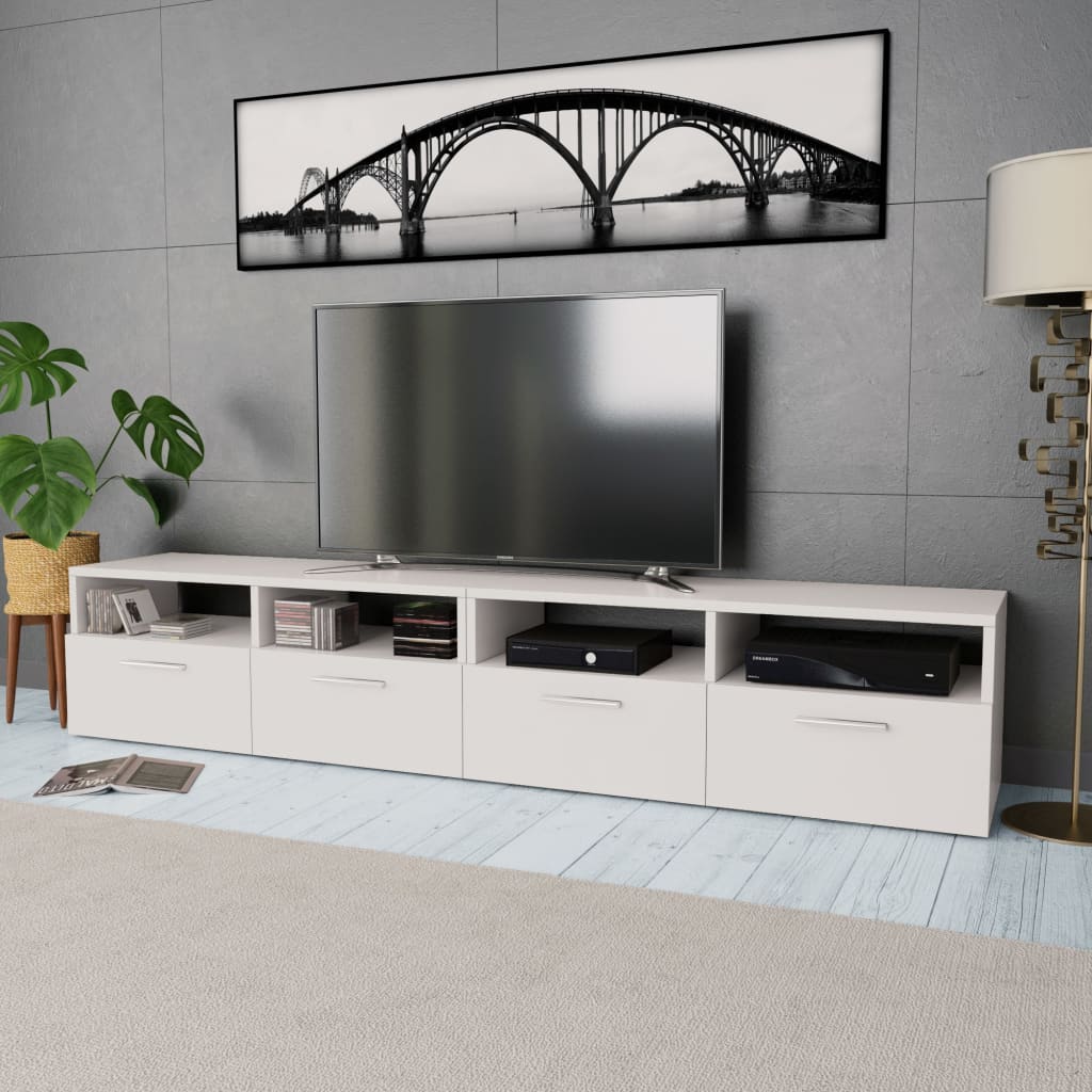 Mueble de TV moderno y minimalista de 80 pulgadas, centro de  entretenimiento, consola multimedia, armario abierto, para sala de estar,  dormitorio