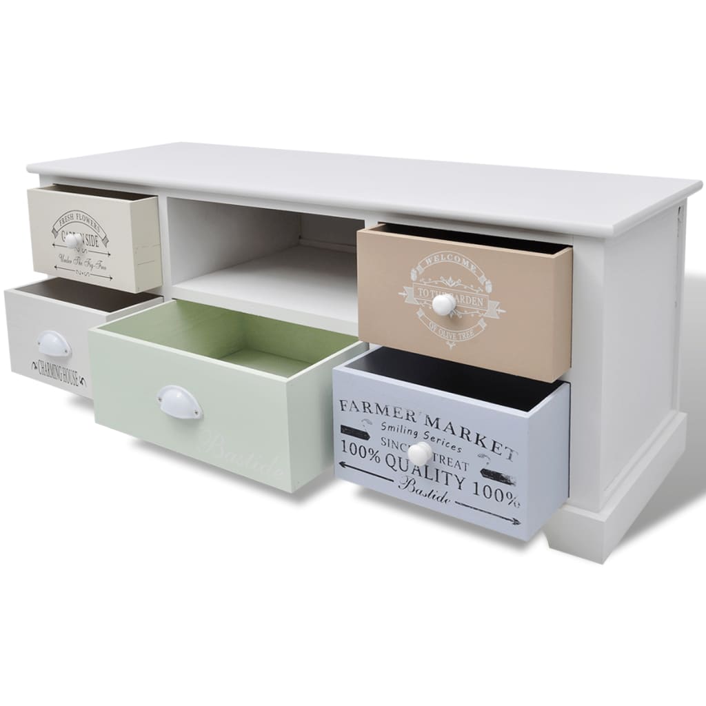 VidaXL Mobile Porta TV In Legno Massello Di Recupero – Stile Vintage, Armadietto Basso, Colore Naturale