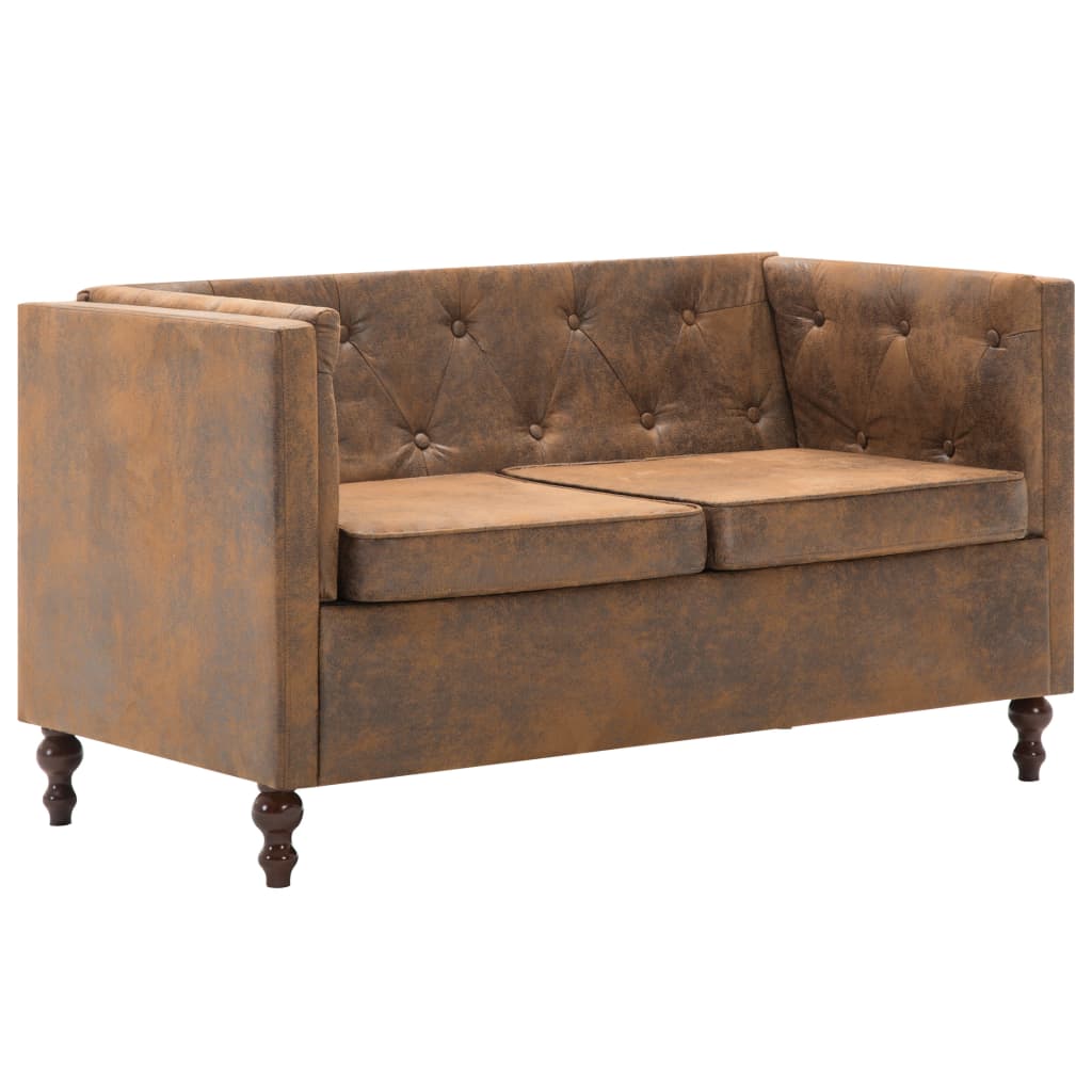 Divano Chesterfield A 2 Posti - Divano Relax Sofa In Tessuro Scamosciato Marrone BV809359 - BonneVie -Negozio al dettaglio VIDAXL || HOMCOM || Songmics AAHKMJXYDAFdJAOAIMEbOAchtTzbsWMnceblMk5y4 uJLdvPffSigYu0O0wazm