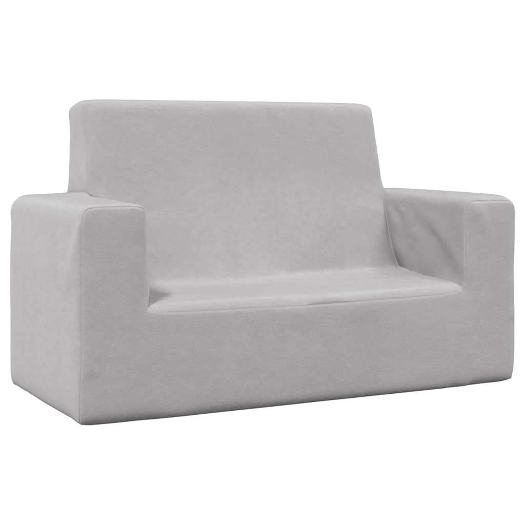 Divano Per Bambini A 2 Posti - Divano Relax Sofa Grigio Chiaro In Morbido Peluche BV505953 - BonneVie -Armonia Casa AAHKMJXYDAFdJAOAIMEbOAchtTzbsWMnceblMk5y4