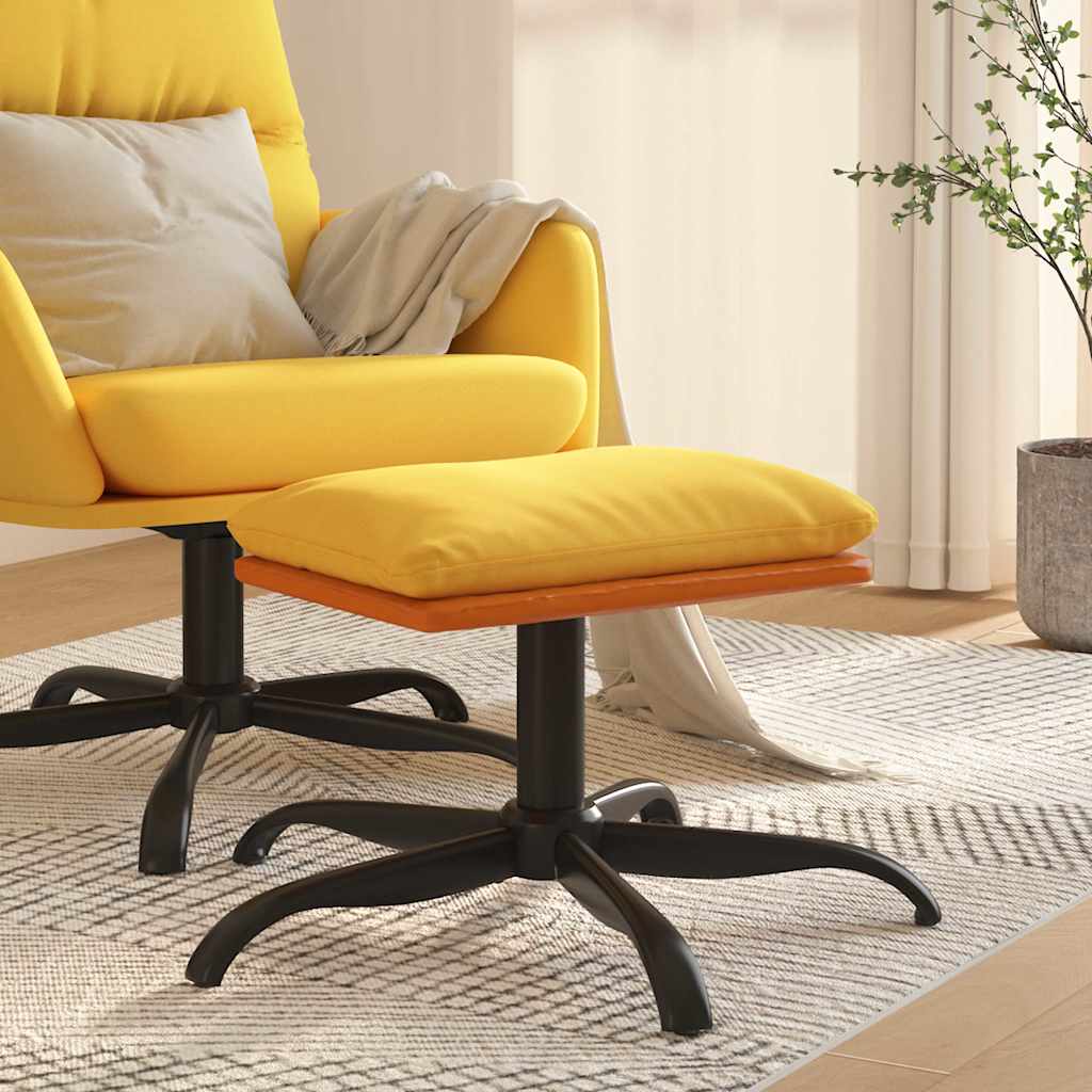 Unico Design Sgabello Giallo Senape 60x60x36 cm in tessuto e Similpelle 60x60x36 cm Magnifico IT - Giallo62713 - Giallo