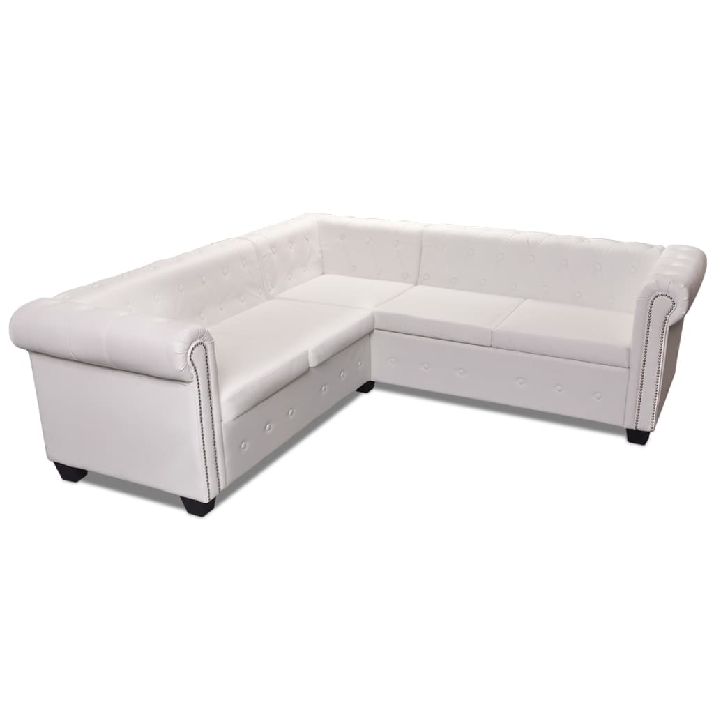Divano Chersterfield Ad Angolo 5 Posti - Divano Relax Sofa Pelle Artificiale Bianca BV440643 - BonneVie -Negozio al dettaglio VIDAXL || HOMCOM || Songmics AAHKMJXYDAFdJAOAIMEbOAchtTzbsWMnceblMk5y4 uJLe fYJQD2cLkzjQP17VoFjMHHp0 w7HUpCcYBtSpVXm