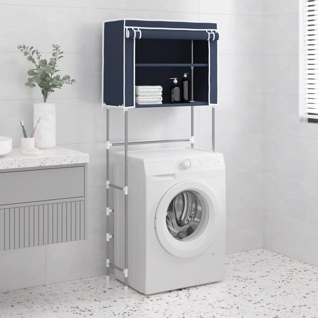 Meuble WC Moderne - Support De Rangement 2 Niveaux Sur La Machine à Laver Bleu Fer FR6376 -Songmics Soldes Magasin AAHKMJXYDAFdJAOAIMEbOAchtTzbsWMnceblMk5y4