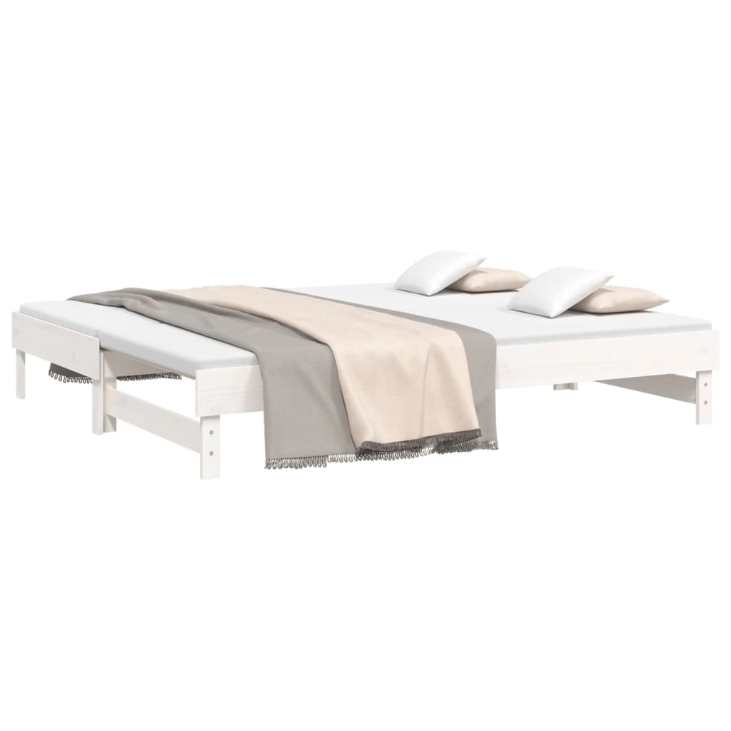 Dormeuse Moritz, estraibile in un letto matrimoniale, bianco, 2 cass –  roba