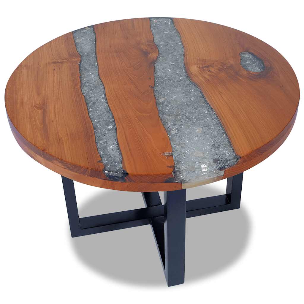 Resin round deals coffee table