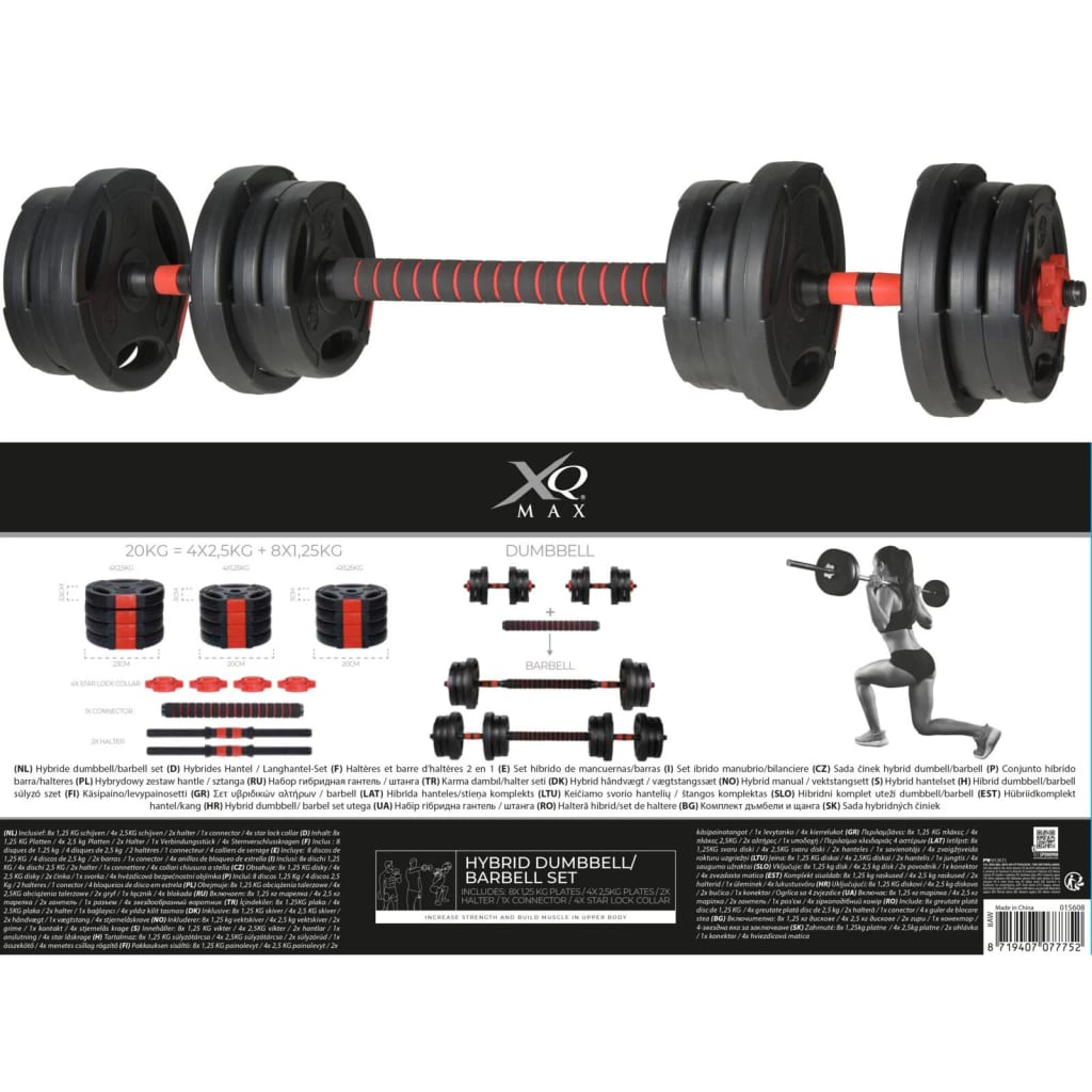 Mancuernas regulables PRO 20 kg. 