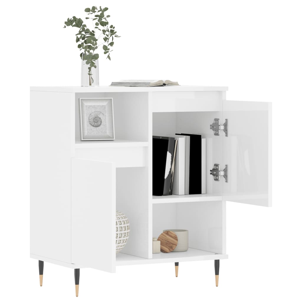 Credenza Buffet - Mobile da Cucina Bianca 80x30x60 cm in Legno Multistrato  BV968655 - BonneVie