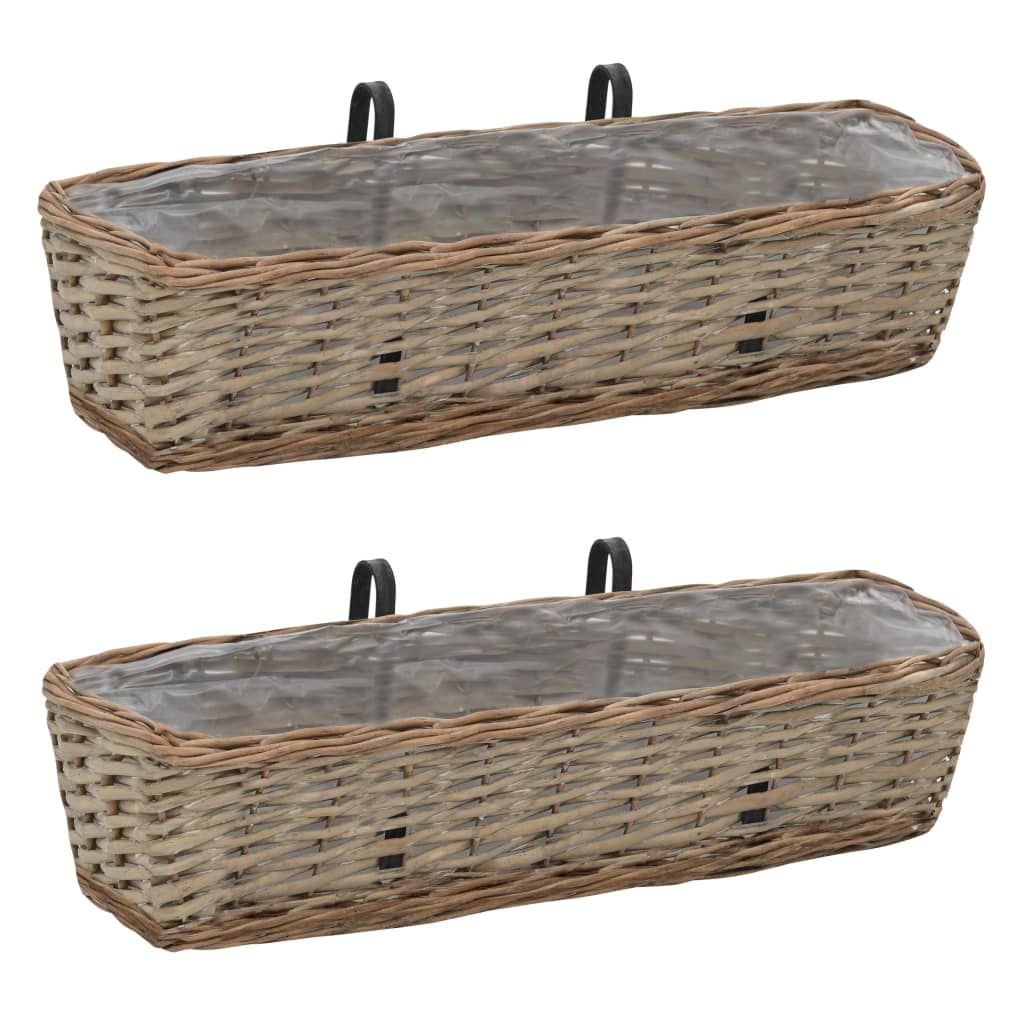 Lot De 2 Jardinières De Jardin - Balconnière à Fleurs Osier Avec Doublure En PE 60 Cm BV924155 - BonneVie -Outsunny Eda Magasin AAHKMJXYDAFdJAOAIMEbOAchtTzbsWMnceblMk5y4 uJLefI8oBzqk2c9ZzbGgbN1KDmMNPKrtWoXrqvR4ECRcrj