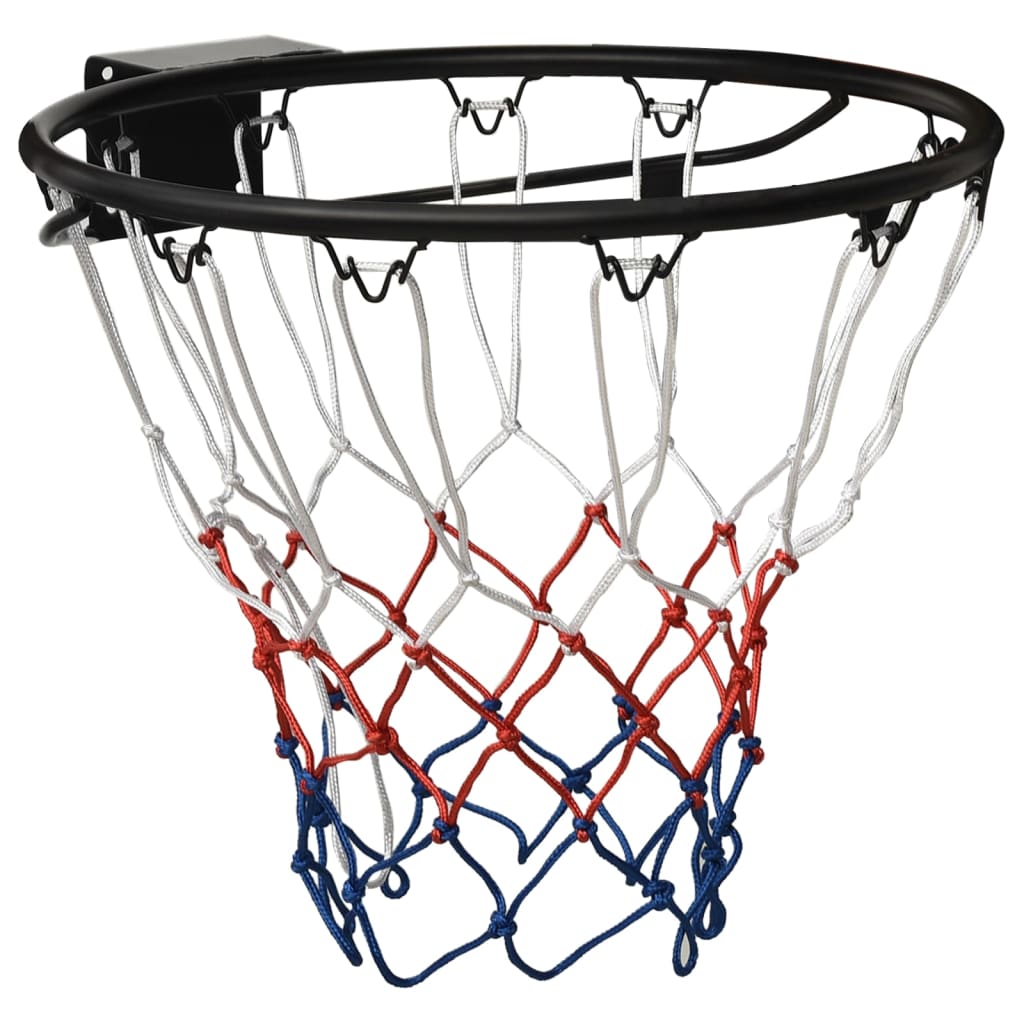 Canestro basket professionale con cerchio rinforzato, retina in nylon