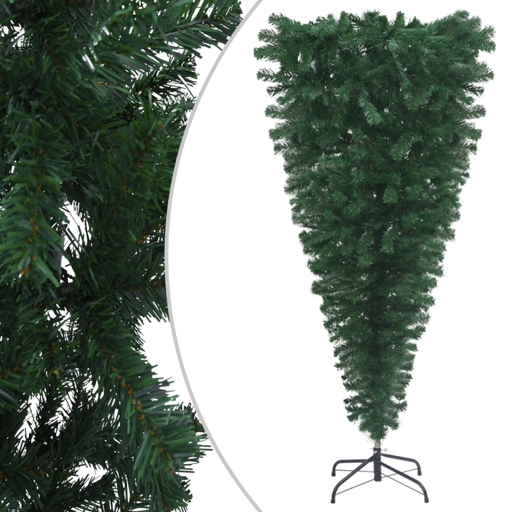 Mobilia Decorazioni Albero di Natale Artificiale Capovolto con LED e  Palline 210 cm,7,17 Kg