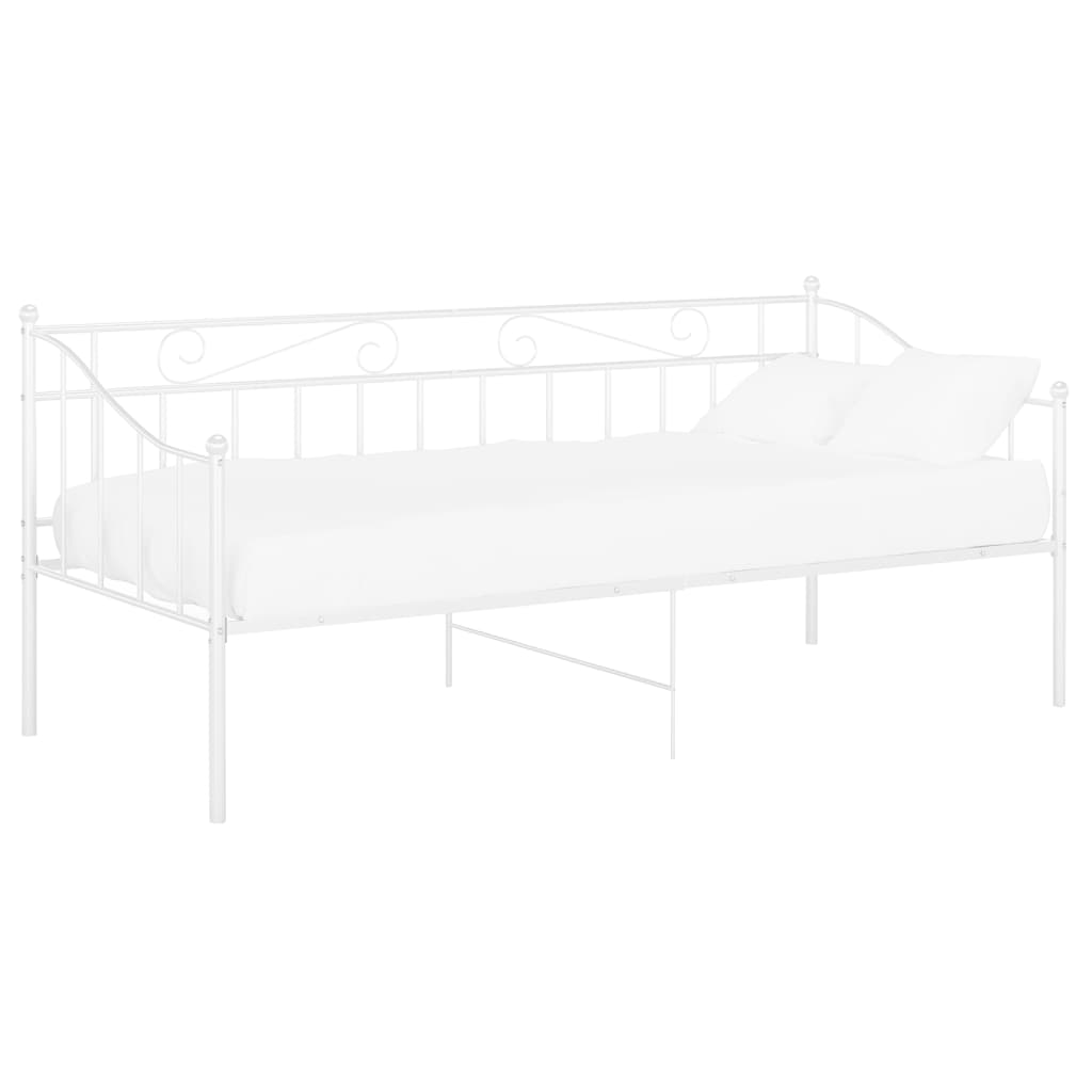 Cadre De Canapé-lit, Lit Adulte Pour 1 Personnes, Structure De Lit, Assemblage Facile, Blanc Métal 90x200 Cm OIB5301E -ATMOSPHERA || Songmics Soldes Boutique AAHKMJXYDAFdJAOAIMEbOAchtTzbsWMnceblMk5y4