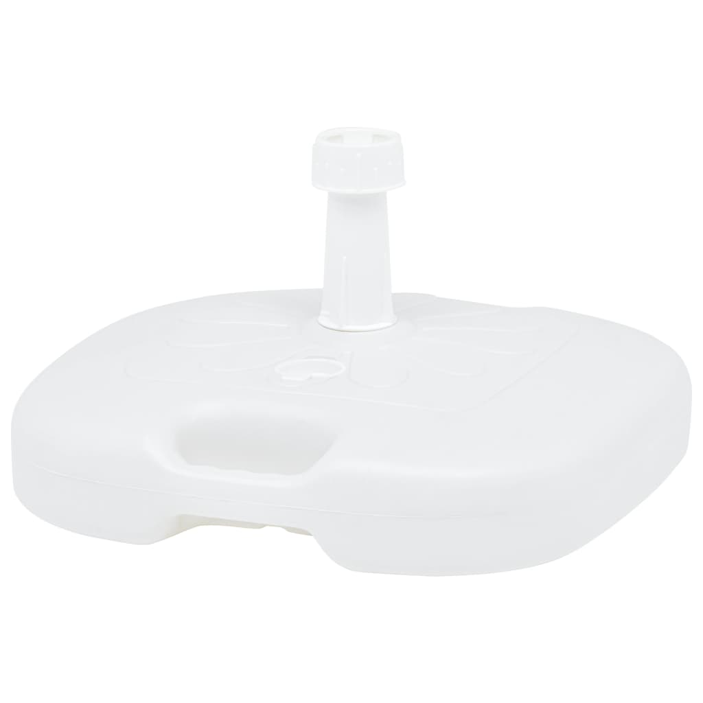 VidaXL Base Per Ombrellone A Ventaglio, 4 Pezzi, Riempibile Con Sabbia O Acqua, Stabile In Plastica HDPE, Peso Massimo 72kg, Nero - 3
