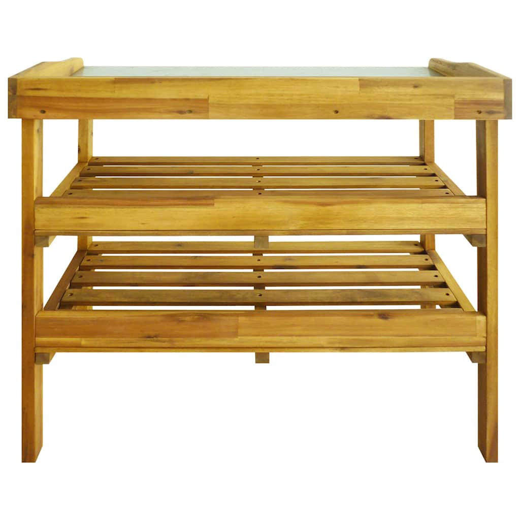Table support de plantes etagère à fleurs table d'appoint en metal MDF