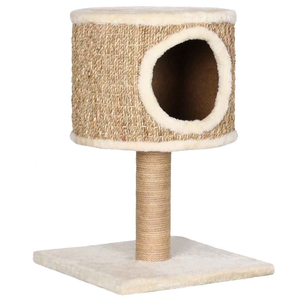 Cat Tree with Condo and Scratching Post 52 cm Seagrass vidaXL
