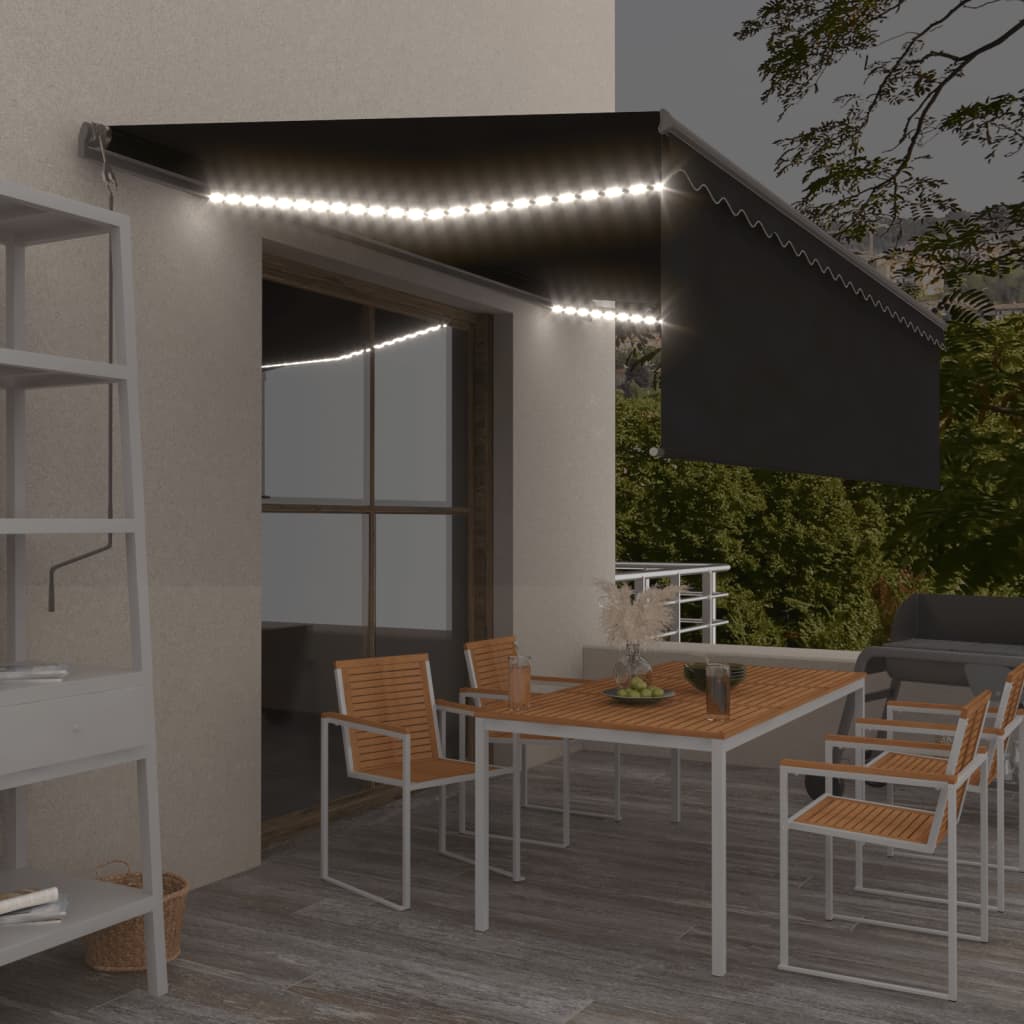 Automatische Markise mit Jalousie LED Windsensor Sonnenmarkise