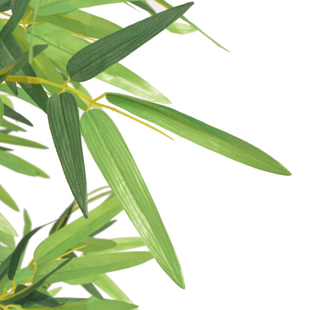 vidaXL Árbol de Bambú Artificial Macetero 120 cm Verde Maceta Planta Plástico