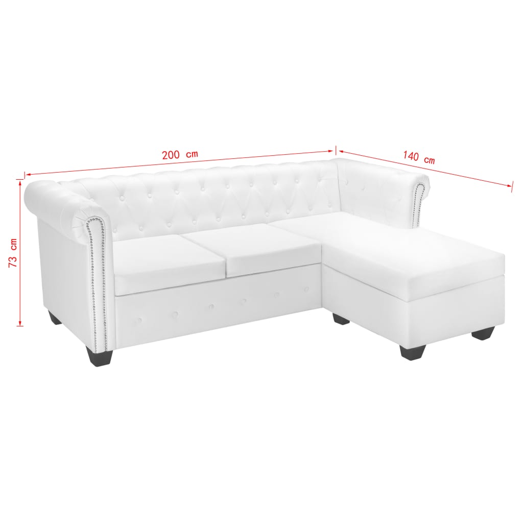 Divano Chersterfield - Divano Relax Sofa A L In Pelle Sintetica Bianca BV503553 - BonneVie -Negozio al dettaglio VIDAXL || HOMCOM || Songmics AAHKMJXYDAFdJAOAIMEbOAchtTzbsWMnceblMk5y4 uJLfcGY7bLkXjnaLdpKBPDUg