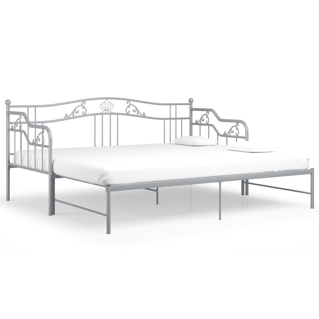 Cadre De Canapé-lit Extensible, Lit Adulte Pour 1 Personnes, Structure De Lit, Assemblage Facile, Gris Métal 90x200 Cm OIB1544E -ATMOSPHERA || Songmics Soldes Boutique AAHKMJXYDAFdJAOAIMEbOAchtTzbsWMnceblMk5y4