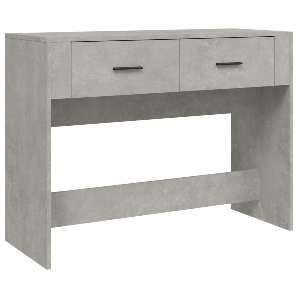 Concrete console deals table with drawers