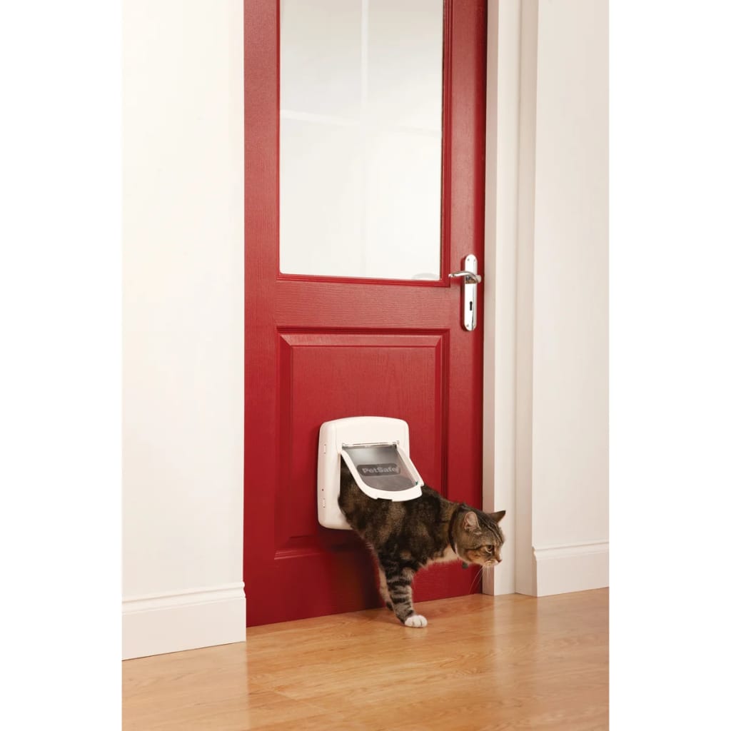 Puerta para gatos Staywell® Deluxe, magnética, con cuatro posiciones d