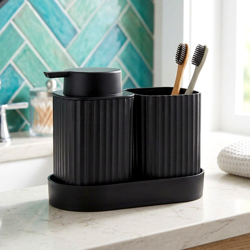 Set d’accessoires de salle de bains Vilde – détail 1