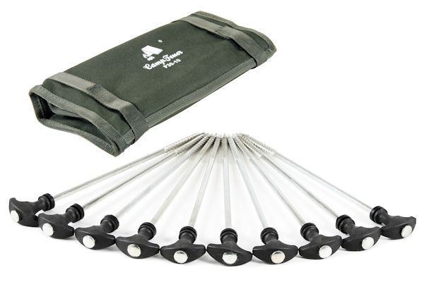 CampFeuer, T-Pegs, Erdnägel, Heringe, Zelt, Zelte, Tunnelzelt, Camping, Campingzelt, Bivvy, Karpfenzelt, Karpfen Zelt, Angelzelt, Anglerzelt