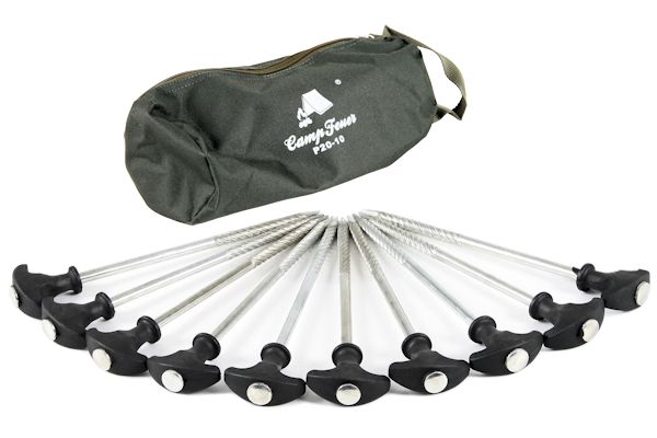 CampFeuer, T-Pegs, Erdnägel, Heringe, Zelt, Zelte, Tunnelzelt, Camping, Campingzelt, Bivvy, Karpfenzelt, Karpfen Zelt, Angelzelt, Anglerzelt