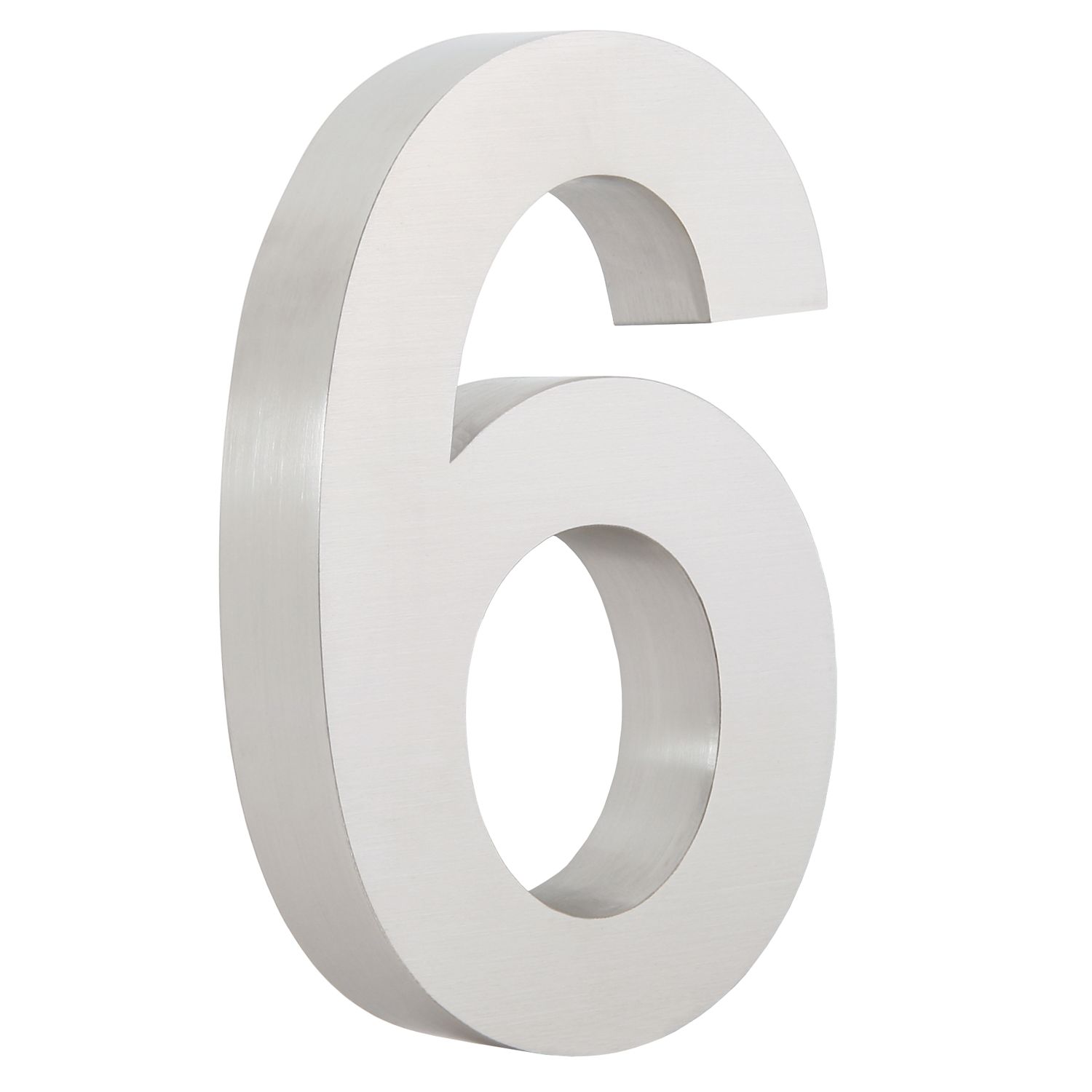 Zelsius, Edelstahl, Hausnummer, Hausnummern, Ziffer, V2A, V2A Edelstahl, gebürstet, matt, 0, 1, 2, 3, 4, 5, 6, 7, 8, 9