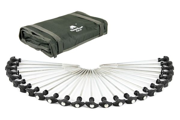 CampFeuer, T-Pegs, ErdnÃ¤gel, Heringe, Zelt, Zelte, Tunnelzelt, Camping, Campingzelt, Bivvy, Karpfenzelt, Karpfen Zelt, Angelzelt, Anglerzelt