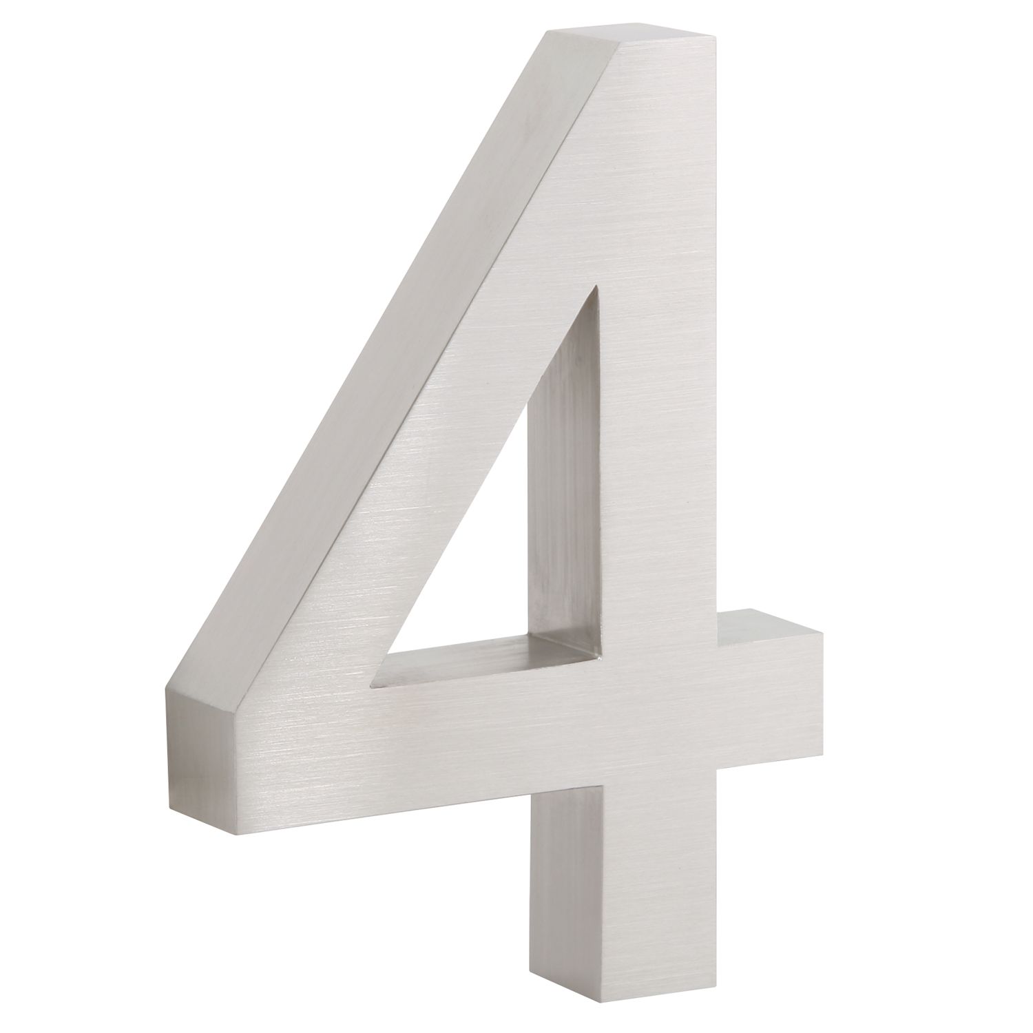Zelsius, Edelstahl, Hausnummer, Hausnummern, Ziffer, V2A, V2A Edelstahl, gebürstet, matt, 0, 1, 2, 3, 4, 5, 6, 7, 8, 9