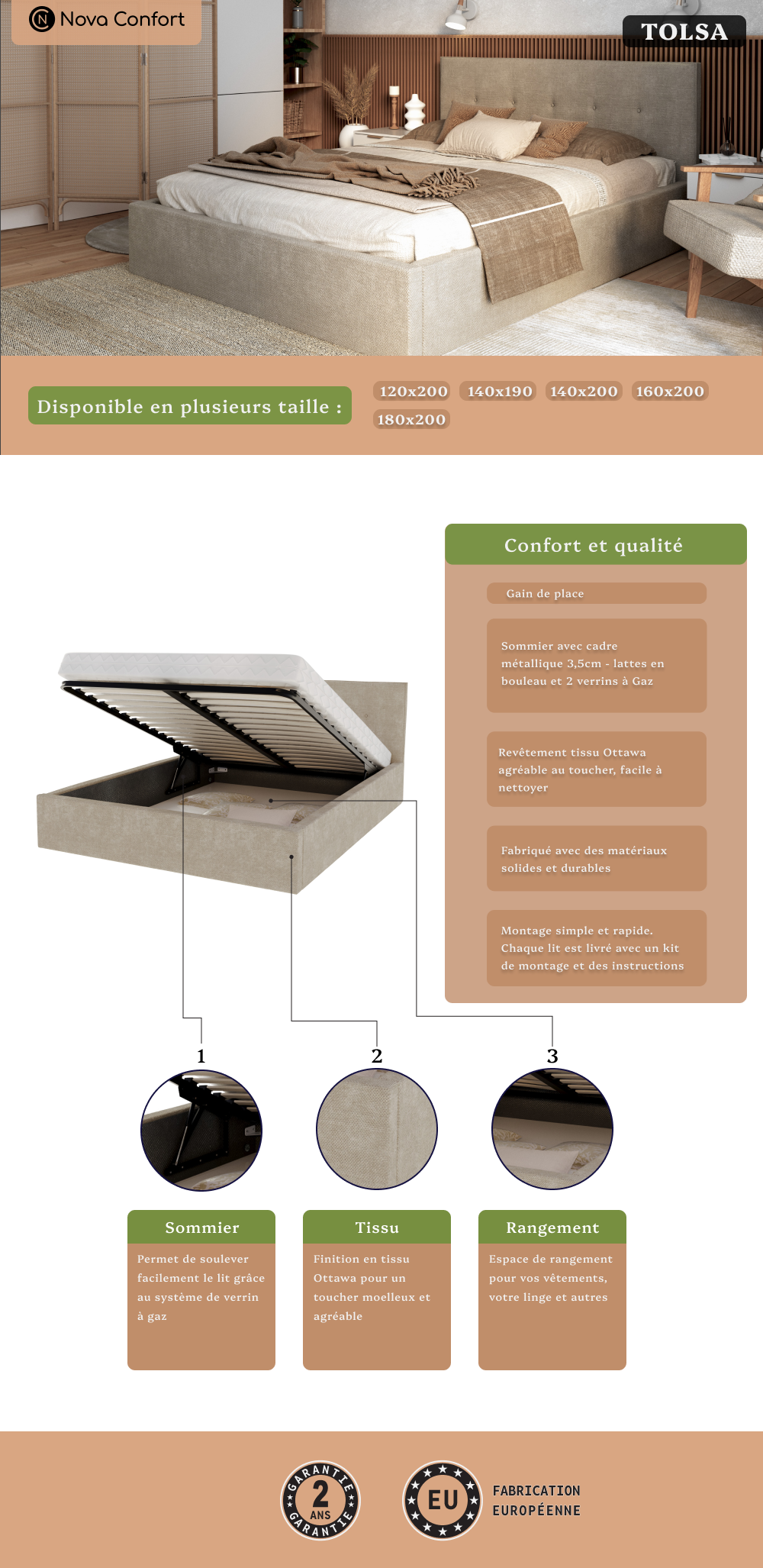 Image de la fiche technique du lit coffre Tolsa