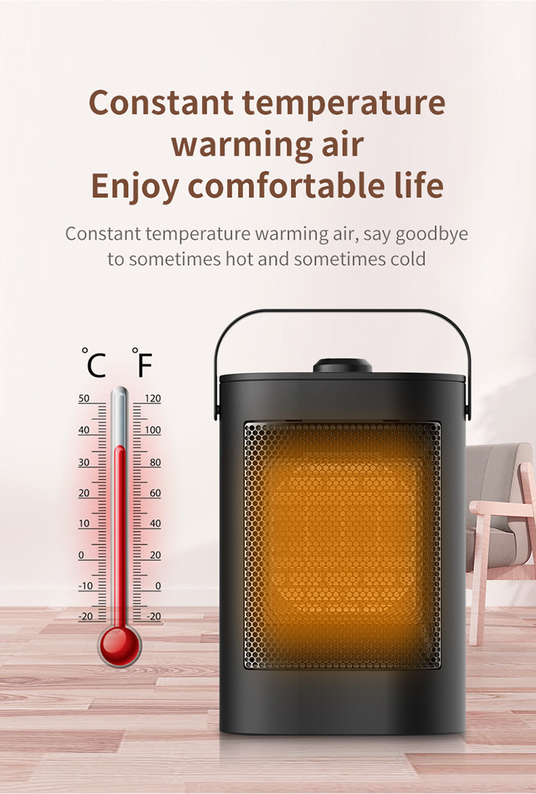 Small mini vertical household heater PTC ceramic heater three seconds heat  900W