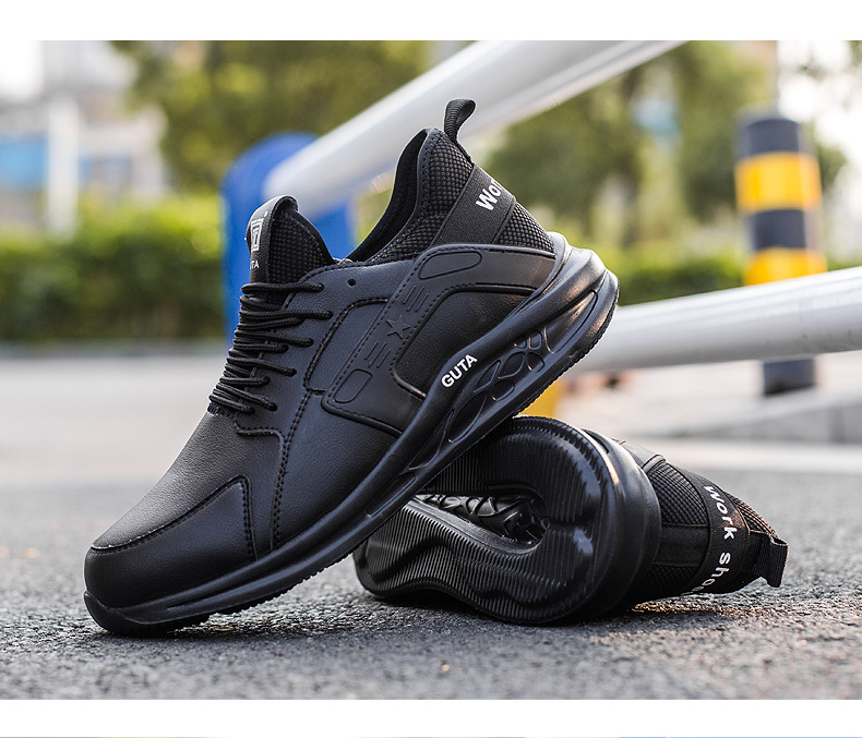 Chaussures De Sécurité Hommes Montantes - Coque Acier, Semelle Anti-Perforation - Légères Et Respirantes