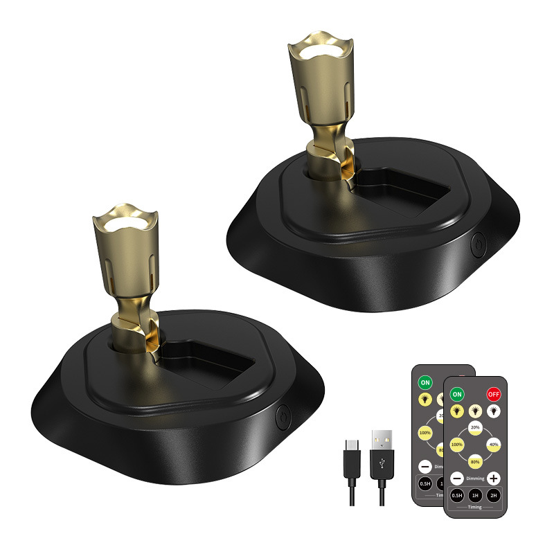 Faretto LED Wireless RGB, Luci D'accento A Batteria, Mini Puck Light Per Interni, Illuminazione Superiore Regolabile Con Telecomando E Testa Girevole