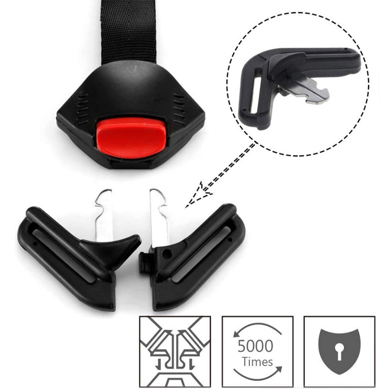 Fixations ISOFIX Pour Siège Auto - Lot De 2 Protecteurs Ceinture Sécurité