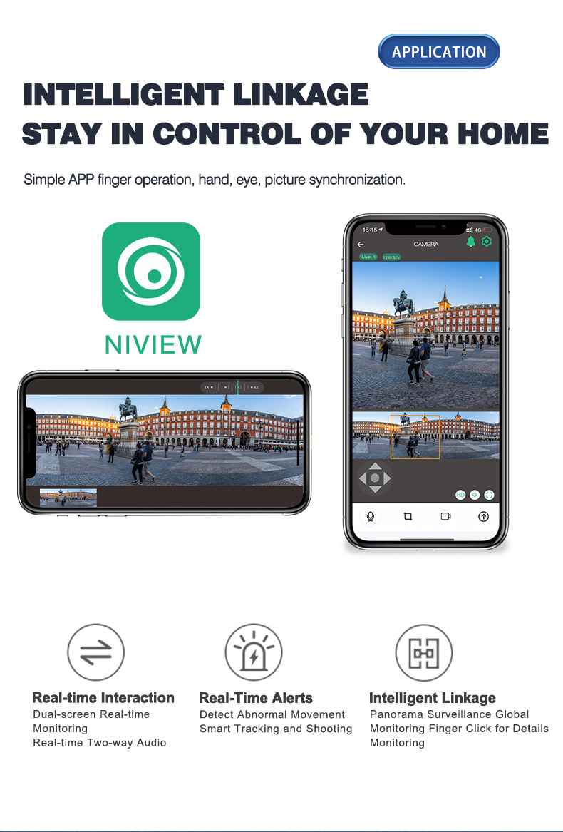 户外太阳能双目摄像机4K高清WIFI 4G夜视全彩 360度