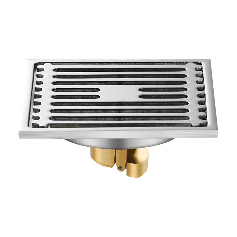 Designline 4 in. x 4 in. Square Drain Tile-in Grate